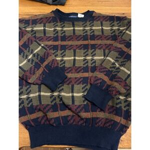 vtg‎ pendleton plaid sweater unsized